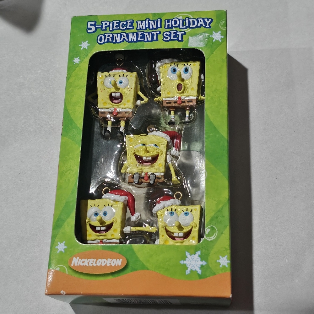 SpongeBob SquarePants Holiday Ornaments Nickelodeon L👀K Christmas in July